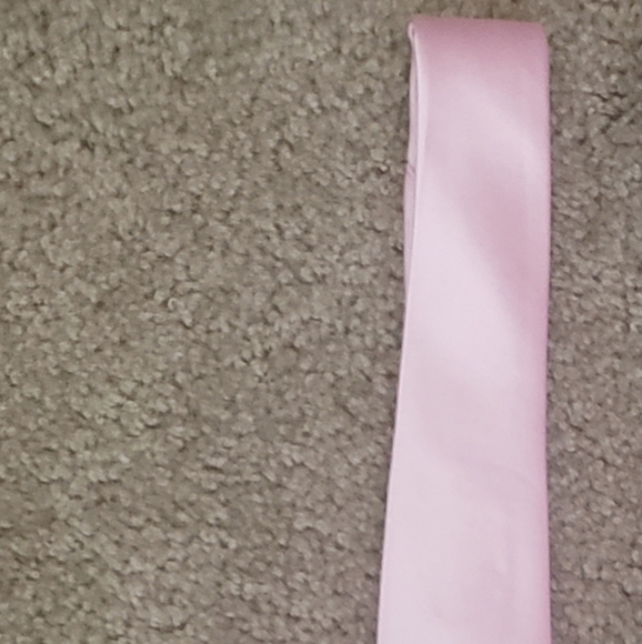 MENS NECK TIE/Moda Di Raza Tie/PINK SATIN/57 LONG - Picture 4 of 5